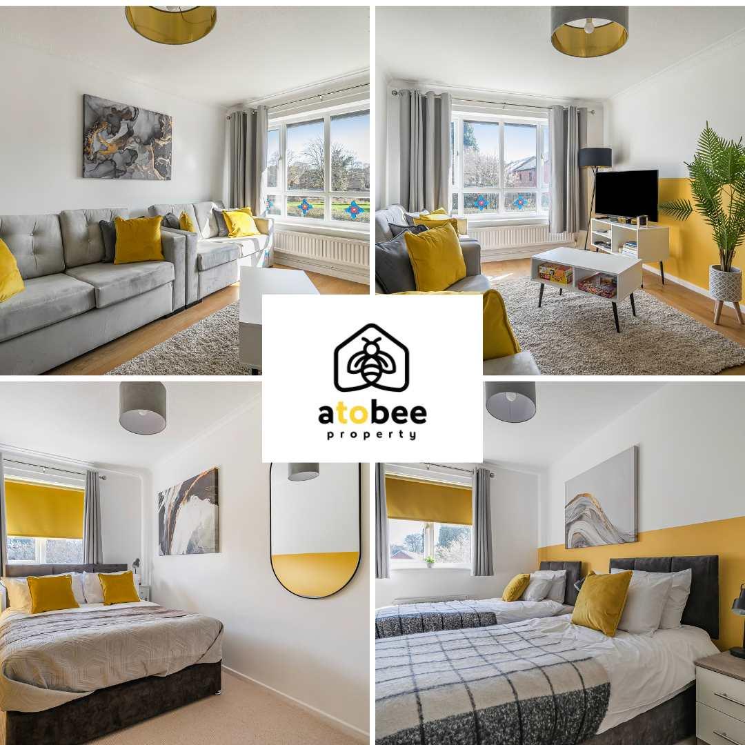 View Modern Apt Near MCR Airport - Free Parking & WiFi Modern Apt Near MCR Airport - Free Parking & WiFi serviced apartment - Wythenshawe - VivreStays